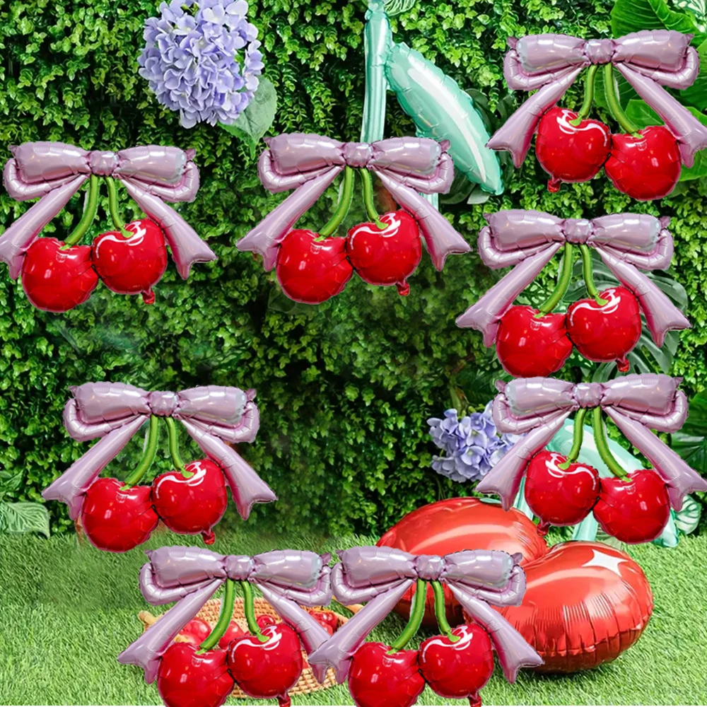 1/2 قطعة بالون الكرز الوردي الكرز الفاكهة فيول بالونات الفتيات حفل زفاف وعيد ميلاد زينة استحمام الطفل لوازم الاطفال الهدايا #2