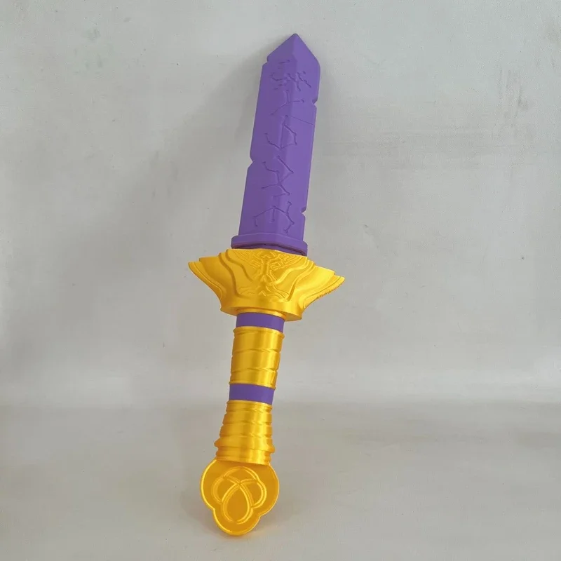 Mini épée Rumi assemblée avec armes symbole, accessoires de jeu de rôle pour groupe de filles, idole, accessoires de Costume de carnaval d'halloween, cadeau pour enfant