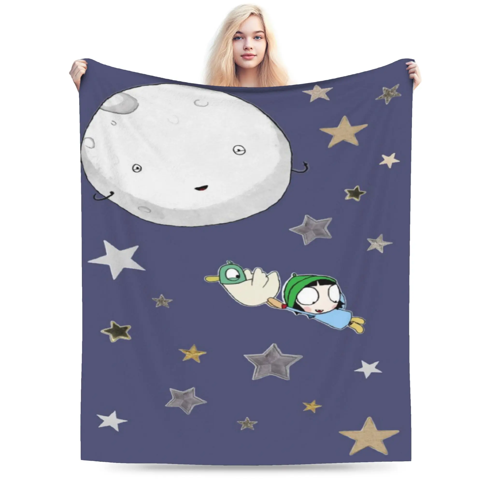 Sarah And Duck Blanket Super Soft Flannel Relax Gift  Throw Blankets Quilt