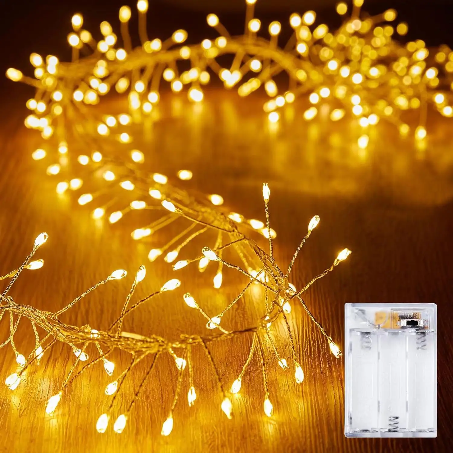 LED Copper Wire Lighting Strings Wreath Wedding Decoration Party Lights Home Festival Decoration Christmas Lights 2025 New