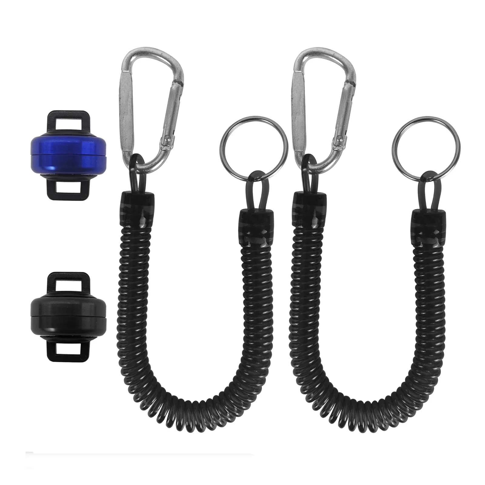 Eupheng Flat Strongest Magnetic Net Release Magnetic with Retractable Coiled Lanyard Carabiner