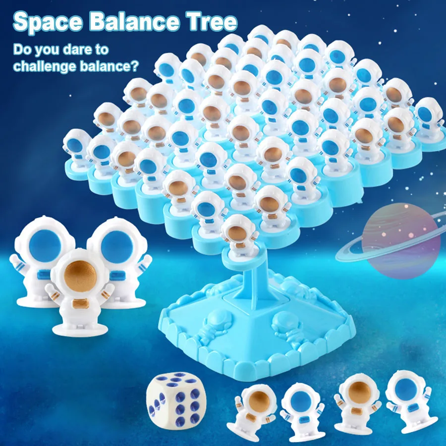 Astronauten Kreative Balancierende Baum Spielzeug Balance Board Tabletop Party Lustige Eltern-kind-Interaktive Spiel Baustein Spielzeug
