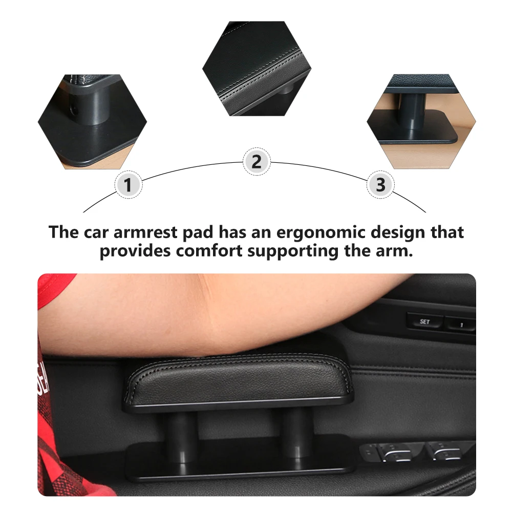 

Car Armrest Pad Comfortable Elbow Support Cushion Adjustable Door Armrest Protective Cushion Car Accessories Elbow Support Pad