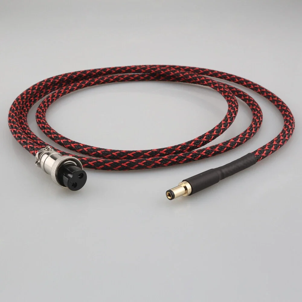 

HIFI медный золотой GX16 2-контактный кабель постоянного тока 5,5x2,1 мм/5,5x2,5 мм для линейного источника питания