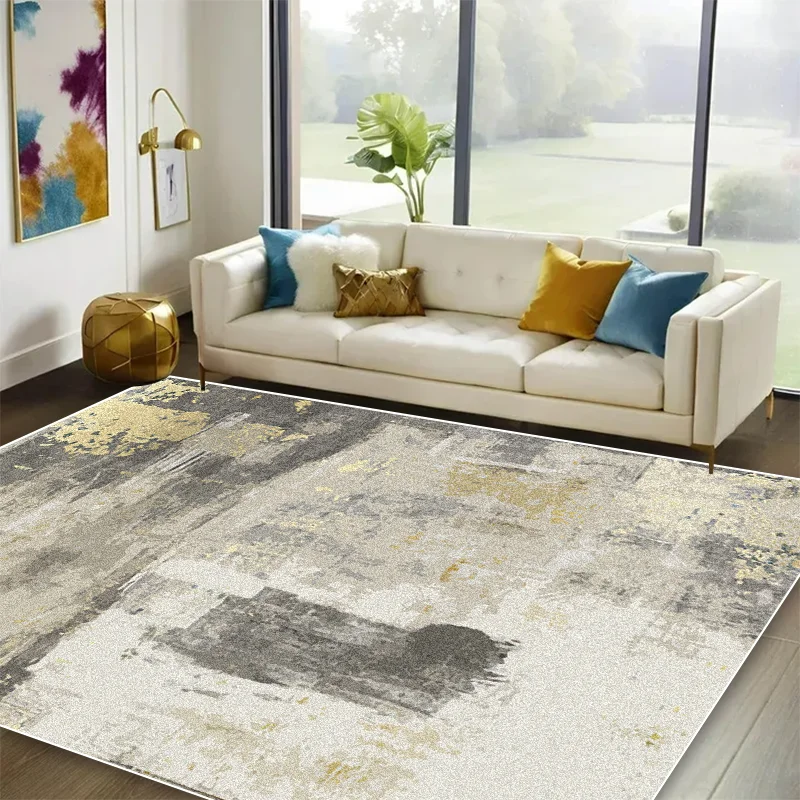 

Modern Abstract Living Room Decoration Carpet Washable Geometric Decorative Soft Rug for Bedroom Simple Style Coffee Tables Mat