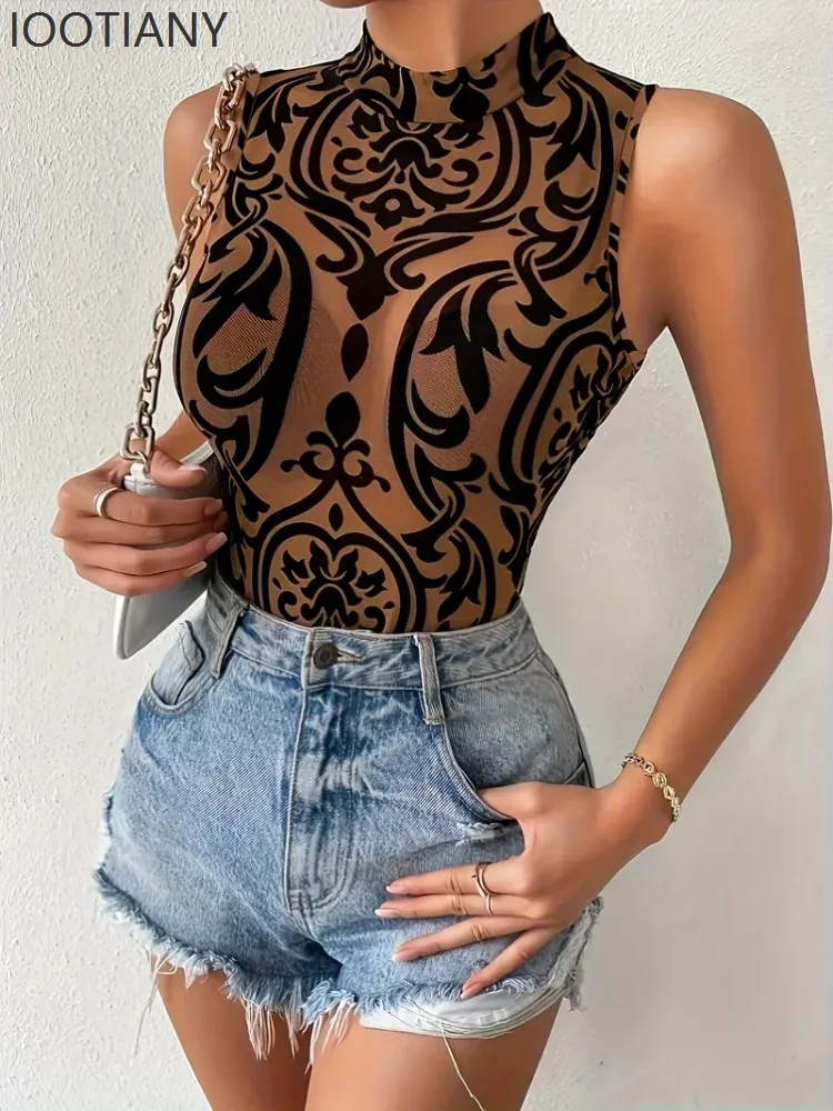 CosplaySexy Lace Women's Elegant Tight Sleeveless Swimsuit Bodysuit Holiday Vacation Summer Beach Hot Spring Stage Role Play Cos