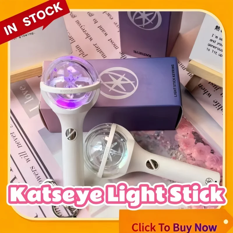 In Stock Katseye Merch Mini Lightstick Keychain Luminous Concert Accessory Pendant Kpop Idol Same Style Chain Collection Gifts
