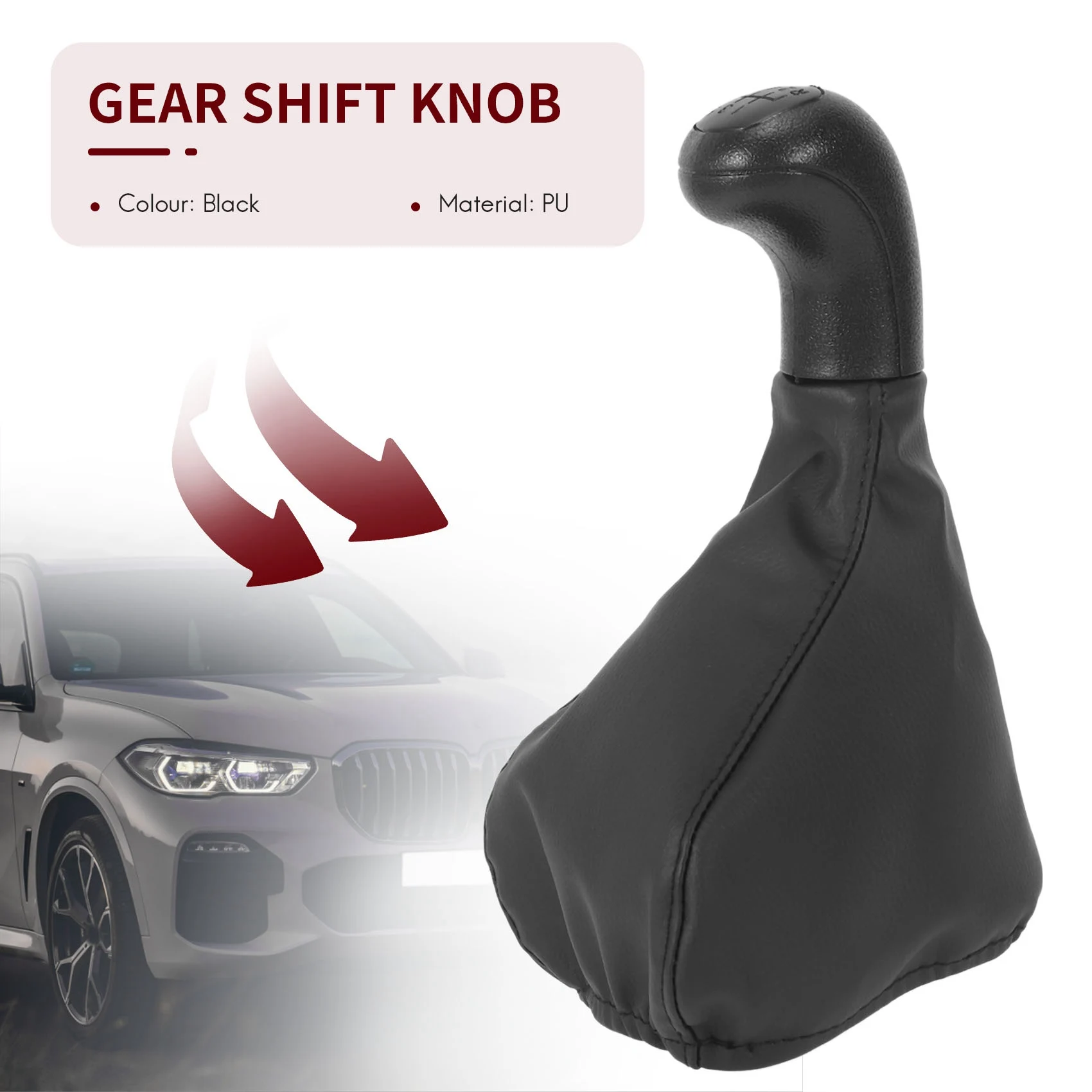 for Mercedes Benz VITO 638 W638 Car Styling 5 Speed Car Shift Gear Knobs with Gaiter