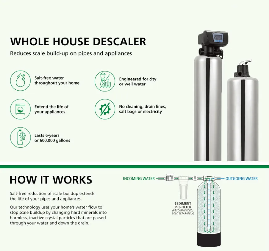 for OEM central water purification system household 304 stainless steel vertical commercial drink water filter purifier