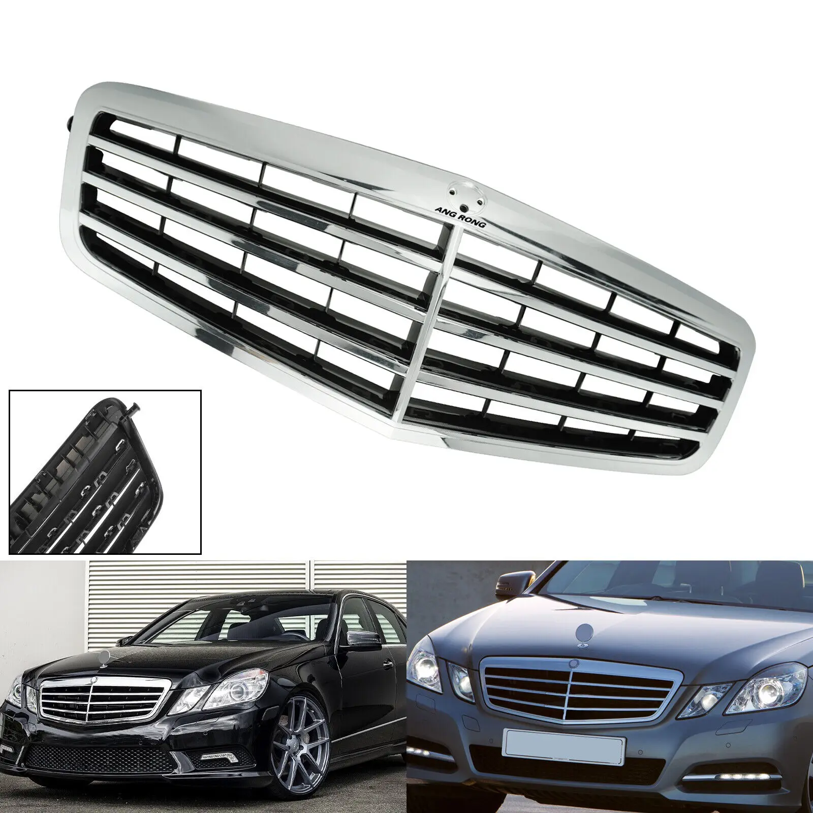 Chrom-Frontkühlergrill, Hauptmittengrill für Mercedes E-Klasse W212 09–13