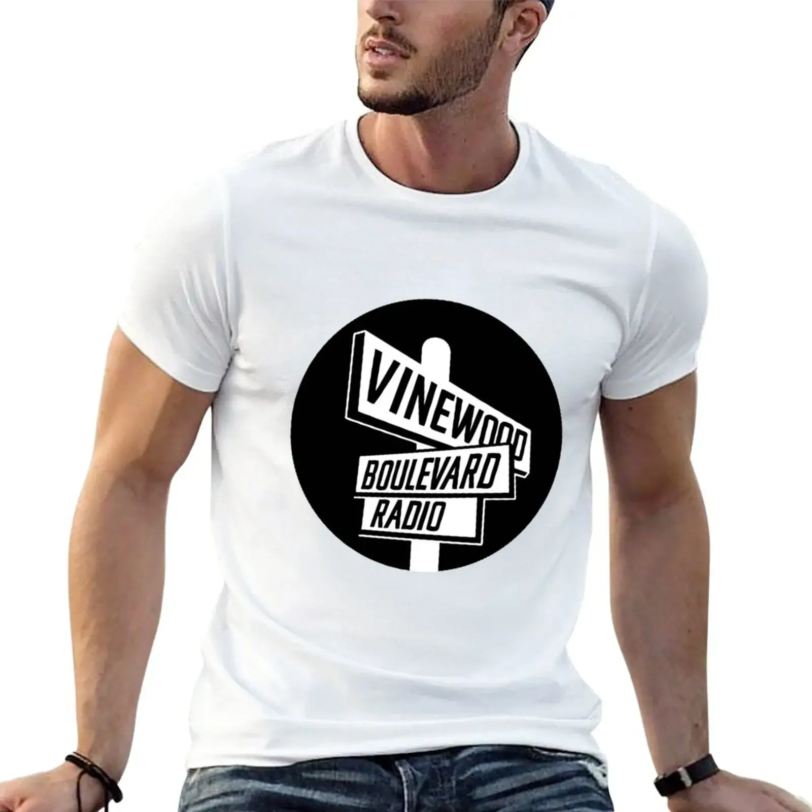 Cute clothes kawaii clothes summer clothes men t shirts New Vinewood Boulevard Radio station Grand Theft Auto V GTA T-Shirt tee