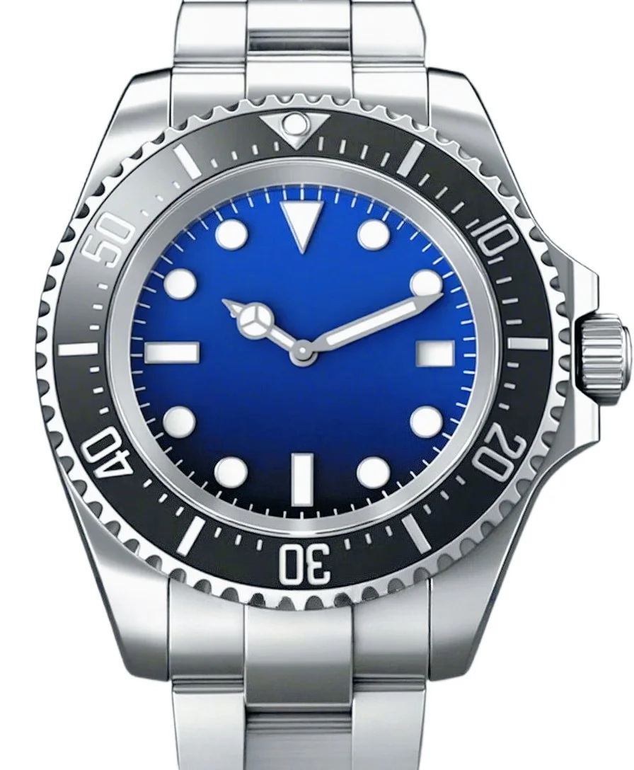 

904L Stainless Steel case, for Men's Luxury Watch, Automatic Mechanical Movement, Black Ceramic Exquisite Heritage 44mm