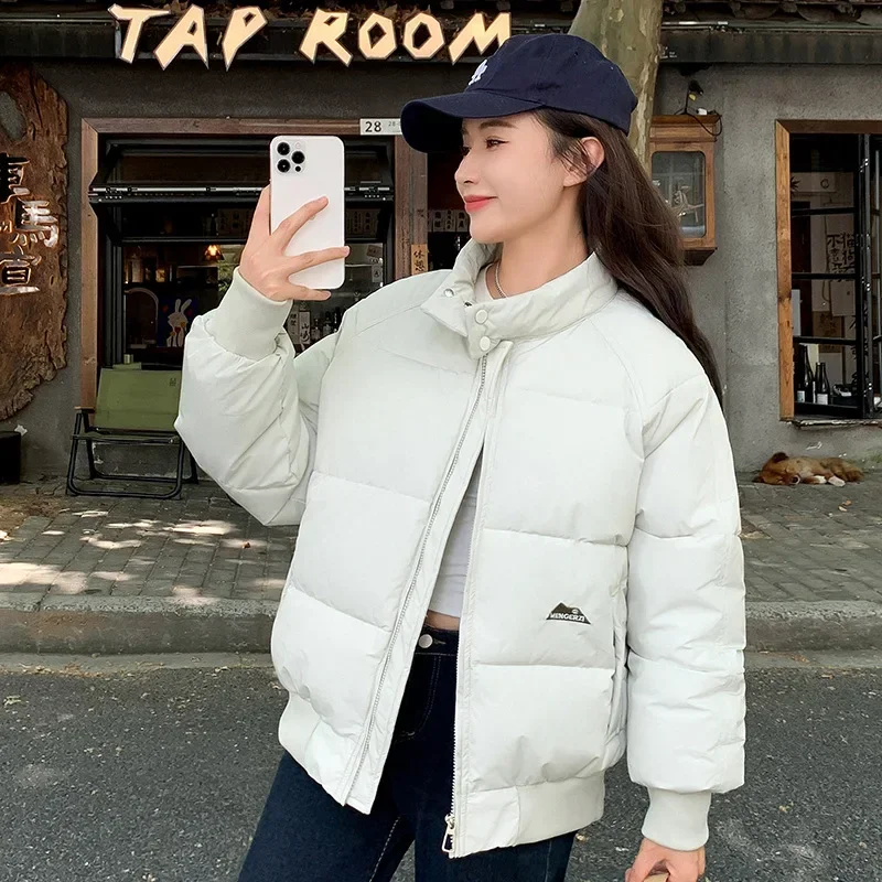 

Women's Winter Jacket 2024 Female Short Cotton Jacket Women Pure Color Thicken Warm Coats Women's Jacket Women's Clothing
