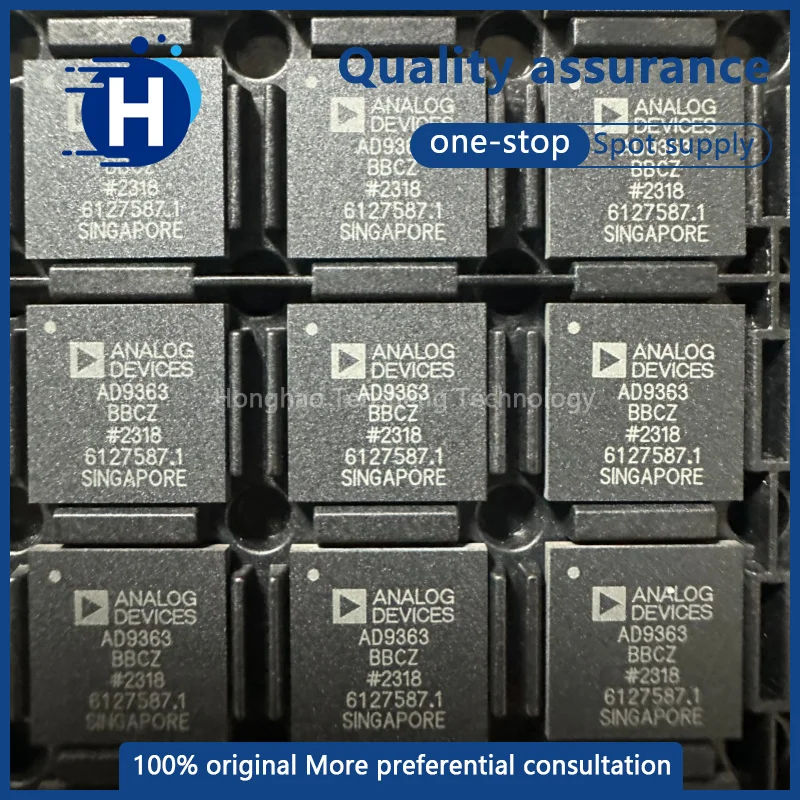 1 piece of high-quality AD9363BBCZ, silkscreen-marked AD9363, BGA-144 package, RF wireless transceiver chip