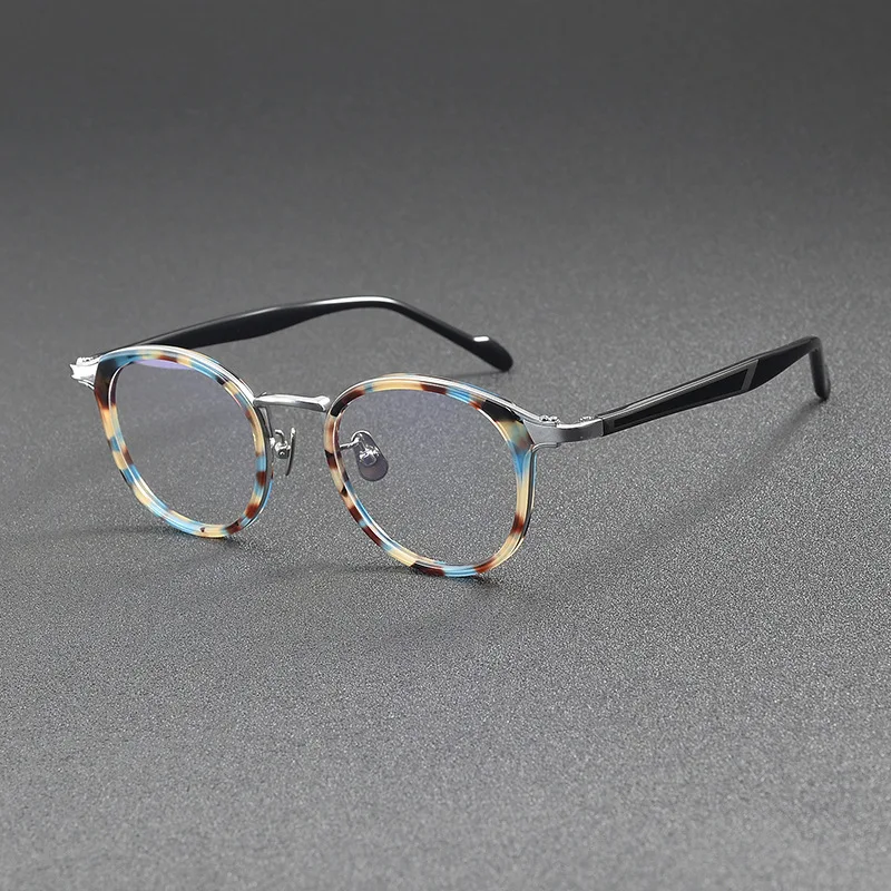

Luxury Big Size Round Acetate Glasses Frame Women optical Myopia Presbyopia prescription Retro eyewear Customization Logo