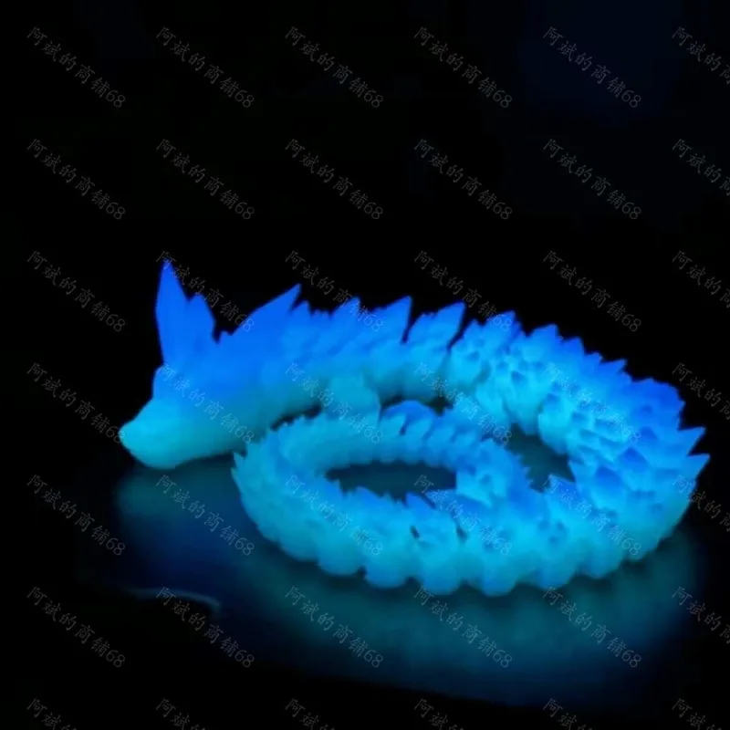 3d Printed Crystal  Dragon Fidget Toy Dragon Egg Antistress Rotatable Articulated Perfect  30cm Radiant And Dazzling Colors 2024