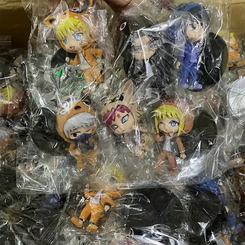 6 stylów Anime Naruto Tidal odzież Shippuden Hinata Sasuke Itachi Kakashi Gaara figurka pcv figurki brelok zabawki lalki prezent dla dzieci