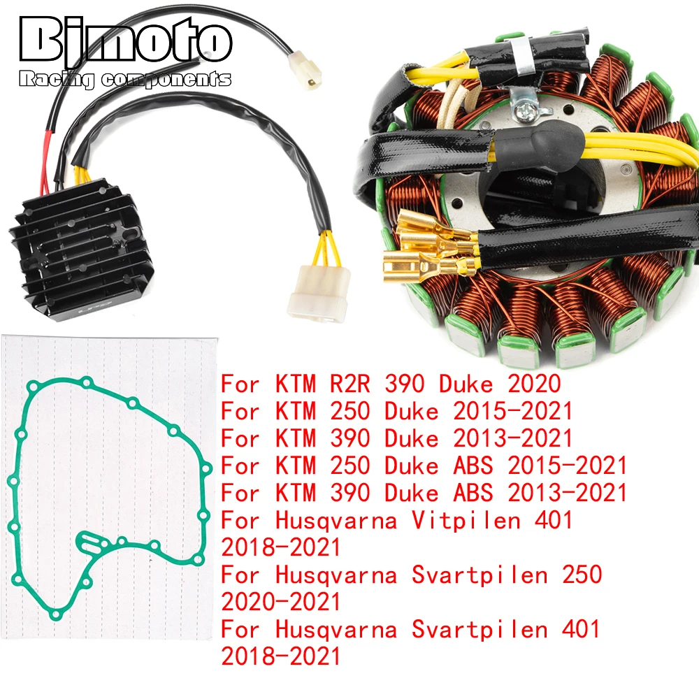 

Engine Stator Coil+Voltage Regulator rectifier For K-TM R2R 250 390 Duke ABS 2013-2015 2016 2017 2018 2019 2020 2021 with Gasket