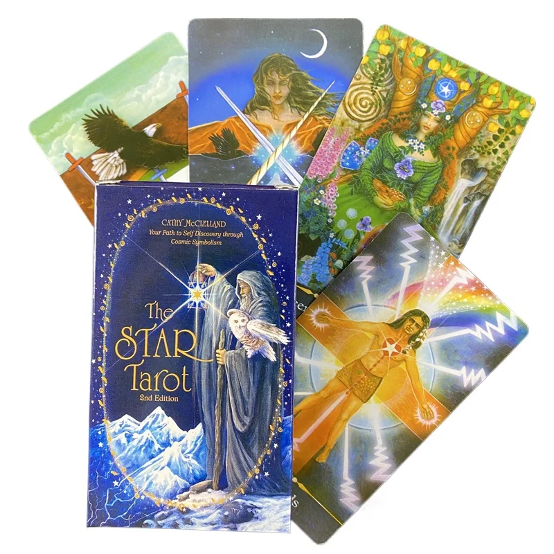 2nd Edition The Star Tarot Deck Leisure Party Table Game High Quality Fortune-telling Prophecy Oracle Cards With PDF Guidebook