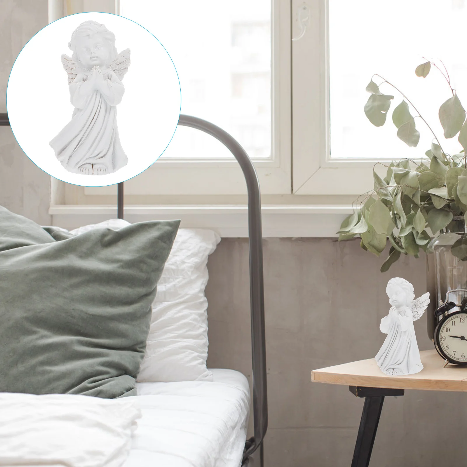 

Praying Angel Resin Craft Ornament Creative Small Desktop Decor Exquisite Resin Home Decoration Angel Figurine Adornment