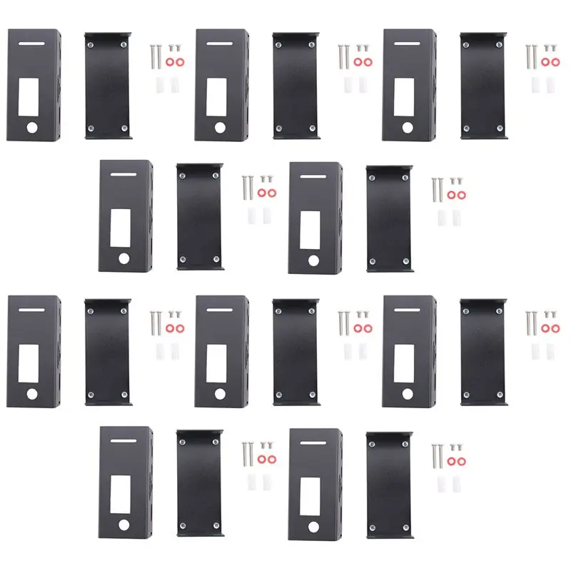 ABVO-10X Aluminium Alloy Case For MMDVM Hotspot Expansion Rainsun Board Radio Station Wifi Voice Modem Raspberry Pi W Black