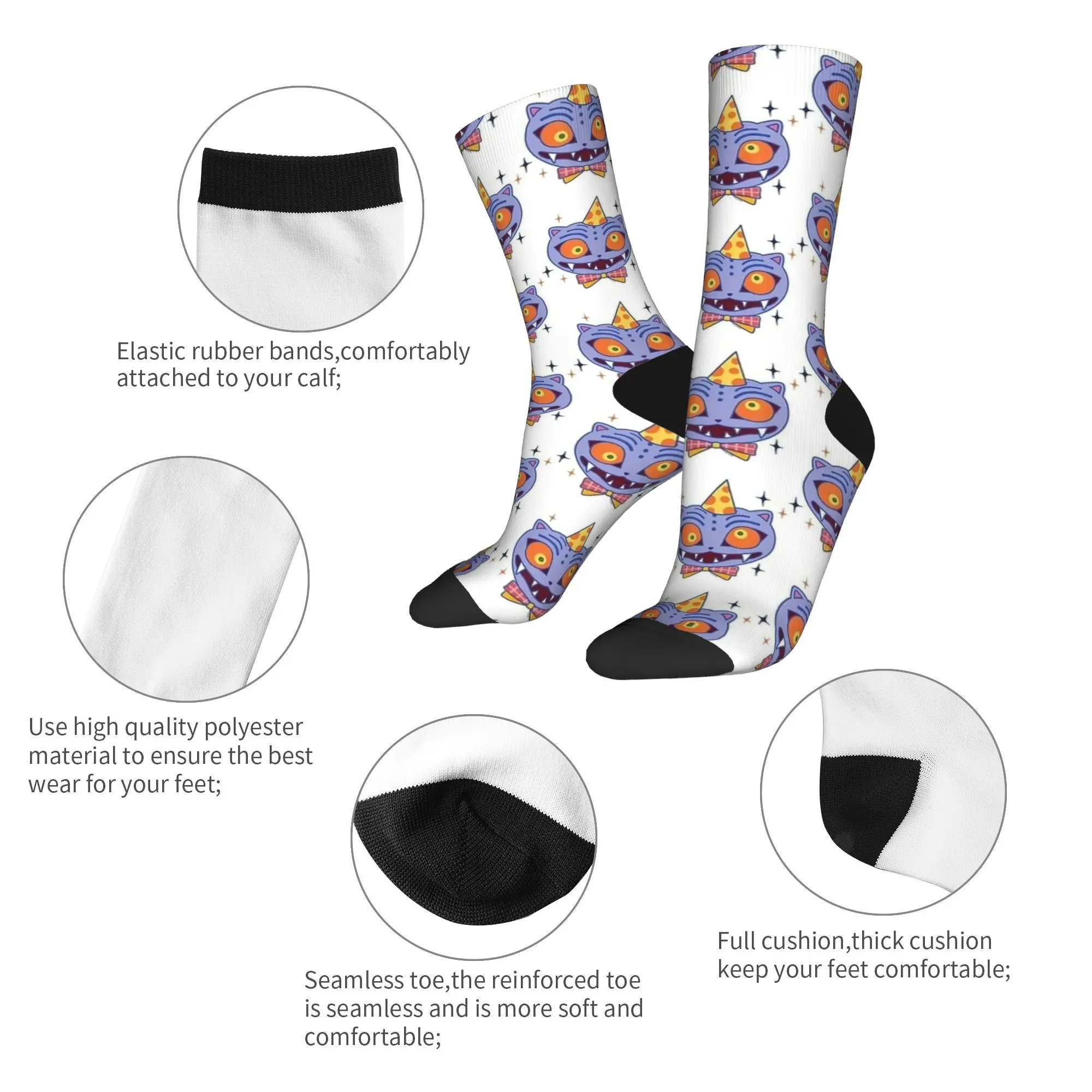 ديربي النمر Kpop Kpop شيطان الفرقة الفيلم الجوارب الخريف جوارب مضحك الرجال الجوارب المريحة مخصص الرياضة في الهواء الطلق المضادة للانزلاق الجوارب