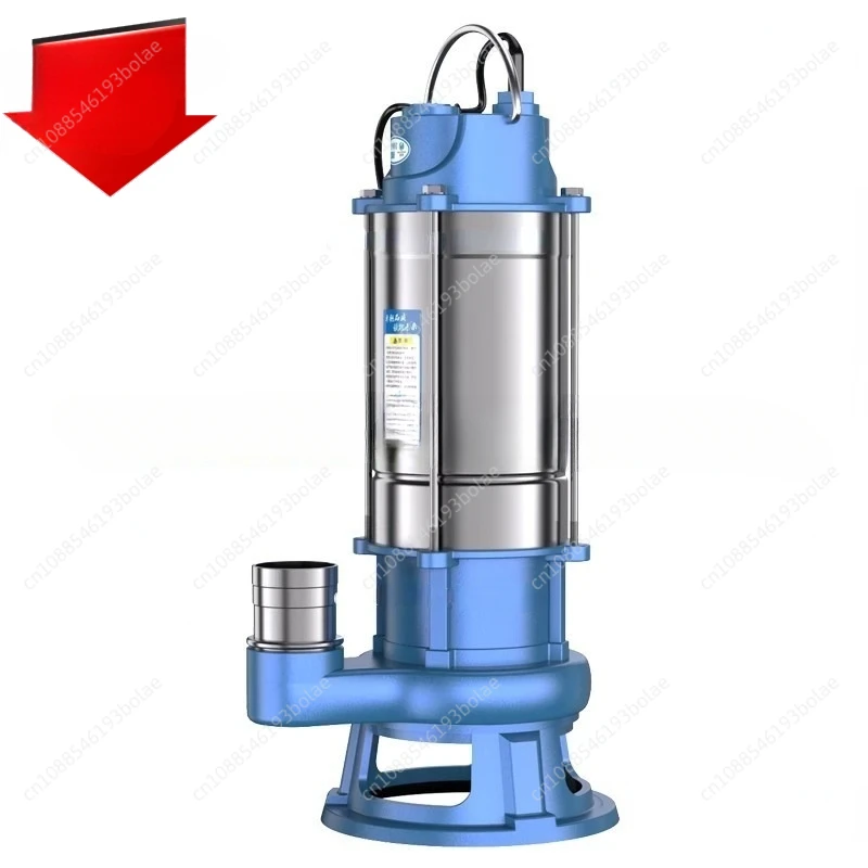 Sewage Pump 220v Cutting Manure Pumping Mud Septic Tank Suction Submersible Household