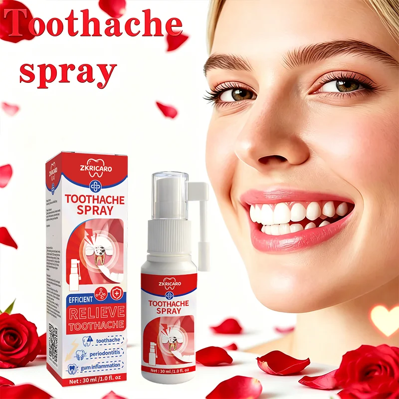 Toothache Spray, It Targets the Root Cause of Toothaches to Provide Rapid, Anti-Inflammatory Relief Guarding Your Oral Health