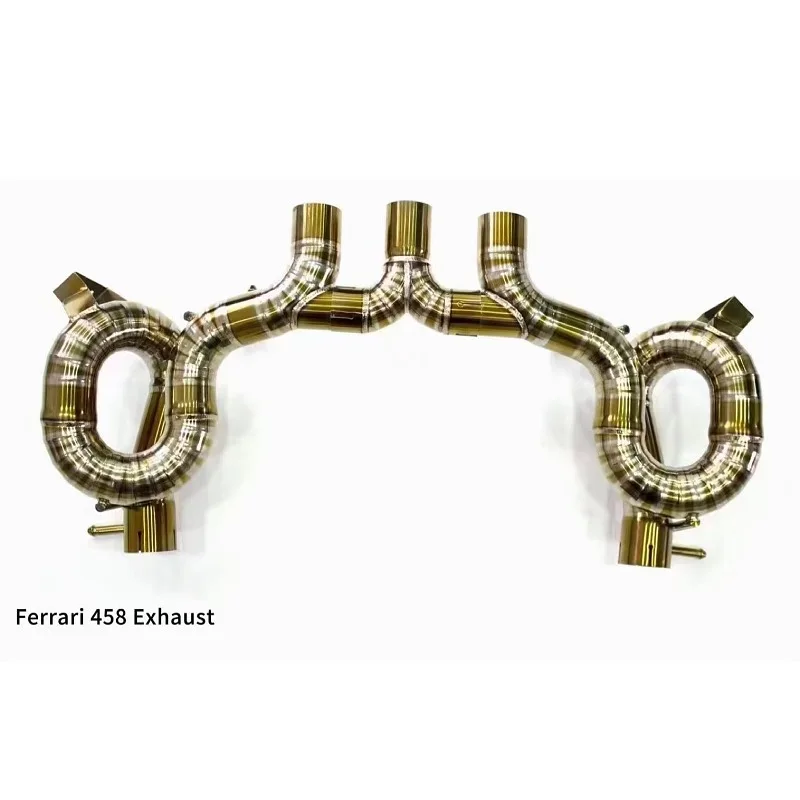 Performance Titanium Exhaust System For Ferrari 458 Italia Exhaust Pipe