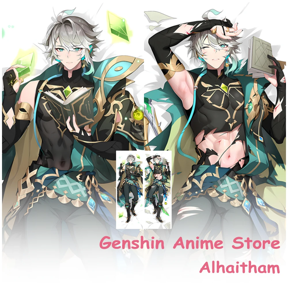 Anime Genshin Impact Alhaitham Dakimakura Cover Body Pillowcase Home Bedding Hugging Pillow Cover Otaku Cushion Cover Gifts