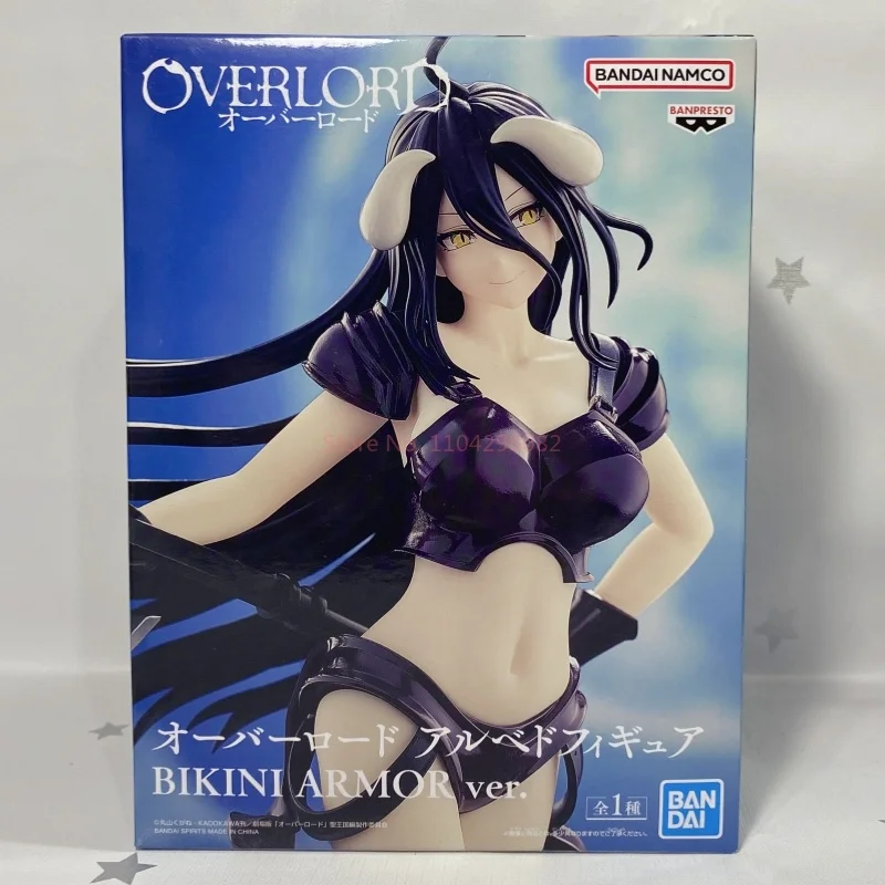 جديد حقيقي بانداي نامكو بانبريستو أفرلورد ألبيدو الاسترخاء الوقت لفة ضمادة الإصدار. 20 سنتيمتر أنيمي الشكل حلية جمع اللعب الهدايا