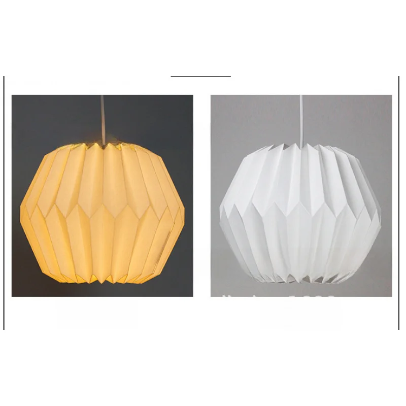 

European Cross-Border Hot Origami Chandelier Lantern DIYLampshade Removable Folding Geometric Lampshade Pumpkin Lantern