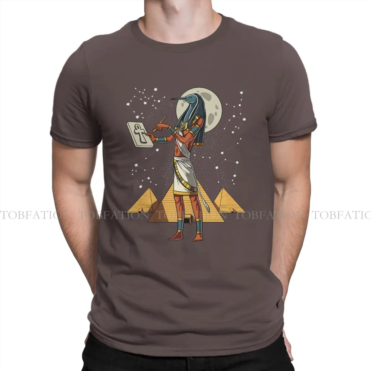 Ancient Egypt Egyptian Crewneck TShirts God Thoth Classic Personalize Men's T Shirt Hipster Clothing Size S-6XL