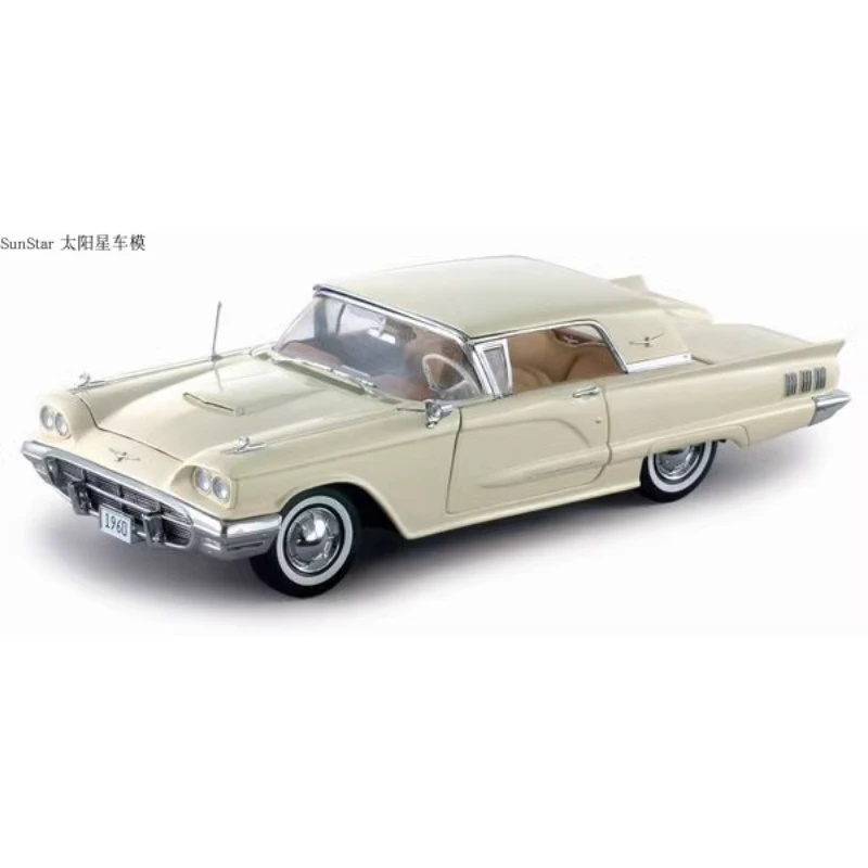 1:18 Scale Thunderbird 1960 Classic Muscle Vintage Car Model Metal Convertible DieCast Alloy Toy Vehicle Collection Display Fans