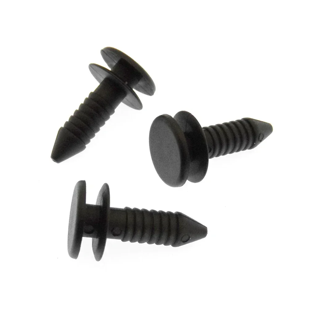 20pcs Plastic Clips For Discovery Rear Door Trim Panel- Door Card Stud D157 Black Nylon Fits Into 5mm Hole DKP5279L