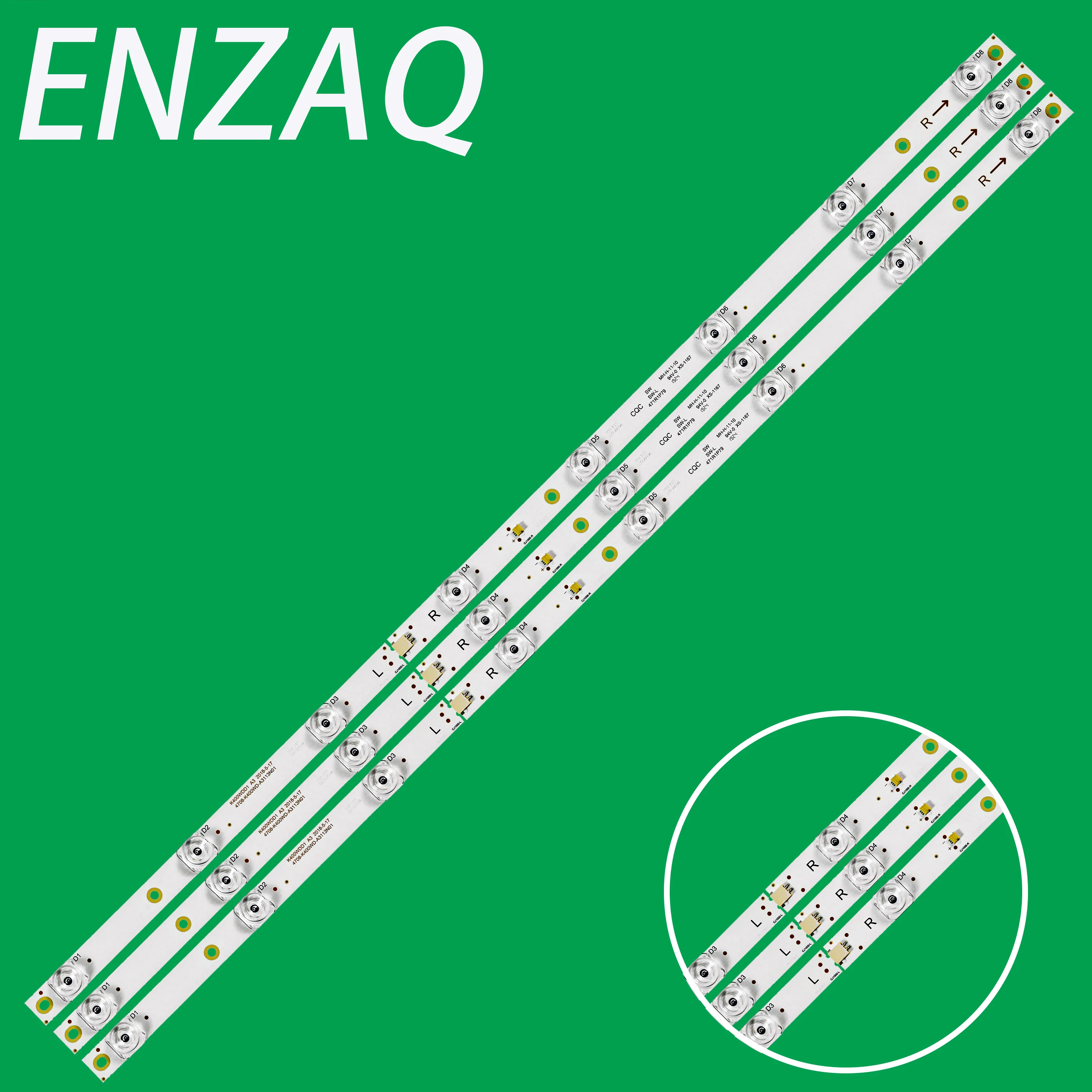 LED For Fw40c40km Atv-4015840 SL4020V1 At-40ea20pl Atv-40sm Al40asfhd G40ntfxfhd20 At-40is840 K400WDD1 A3 4708-K400WD-A1113N01