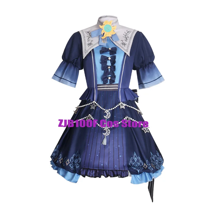 2025 PJSK Stars Kolorowa Sukienka dla Akiyama Mizuki Shinonome Ena Asahina Mafuyu Cosplay YOISAKI KANADE Kostium Ubrania Halloween — 2