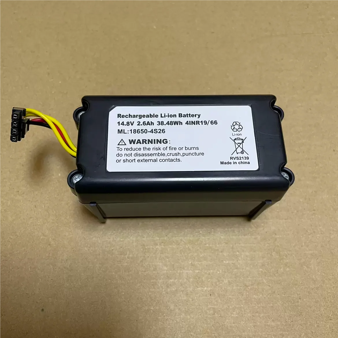 New original 18650-4SM26 2600mah battery for CECOTEC CONGA 1290 1390