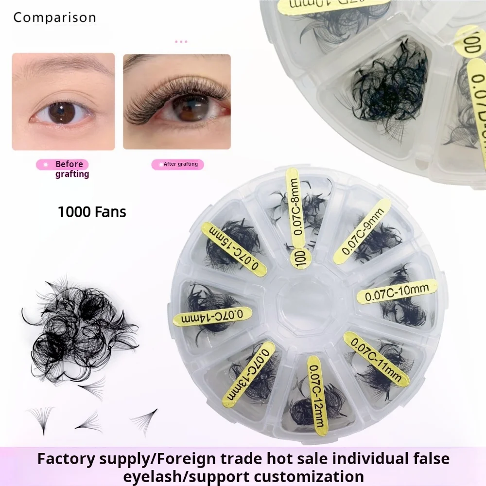 

1000fans Bulk Promade Lash Extension Fans 3D 4D 5D 6D 7D 8D 9D 10D 12D 14D 20D Русский объем 0,05 0,07 0,10 Свободные вентиляторы 1000