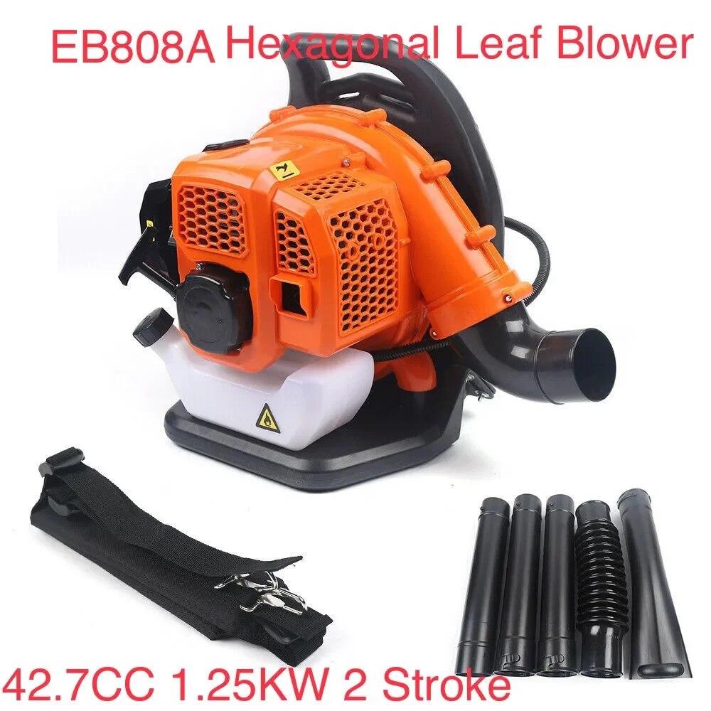 EB808A Air Blower 42.7CC Garden Leaf Blower Wireless 2 Stroke Gasoline Backpack Snow Blower Farm Equipment Dust Collector