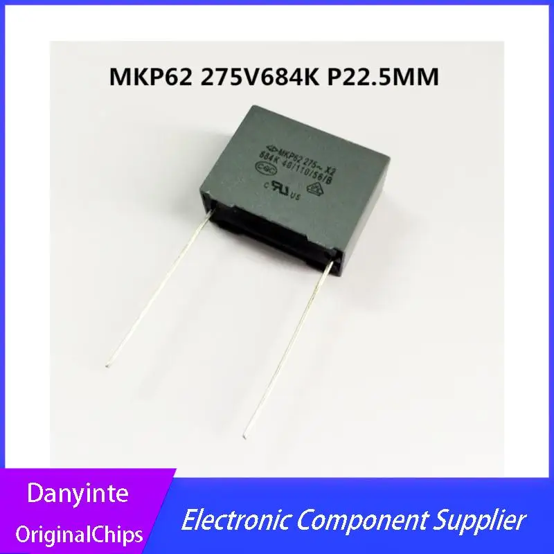 NEW 5PCS/LOT MKP62 684K 275V P=27.5MM 684 0.68UF X2 C42P2684 31.5X12.5X21.5mm spacing27.5mm