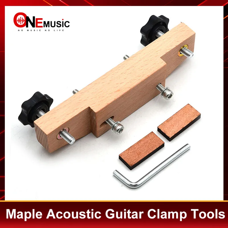 Maple Guitar Clamp Original Sound Acoustic Guitar Tools Easy Installation and Operation Bridge Clip Repair Tool