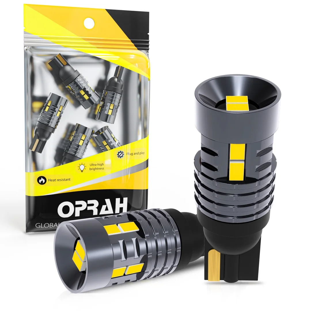 Oprah Super Bright T10 W5W LED Car Bulbs 194 168 Lights Canbus No Error For Car Interior Dome Lamps Truck Width Clearance Light