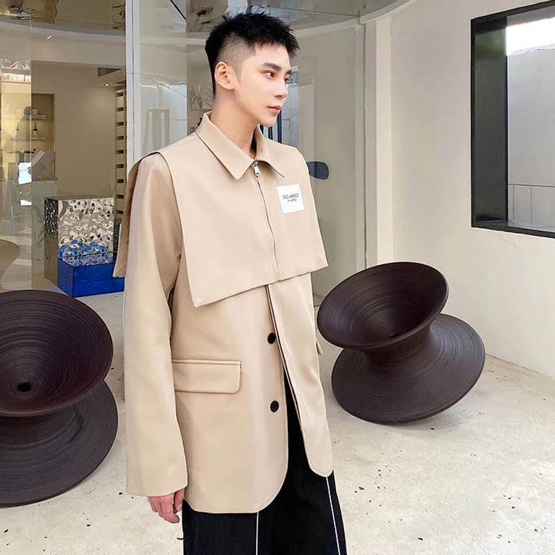 LUZHEN 2026 Spring Original Fake Two Piece Design Patchwork Korean Style Shirts Men's Fashion Handsome Casual Male Tops JY6442