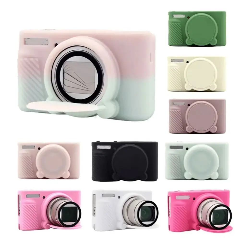 Replacement Washable Silicone Camera Case Durable Soft Camera Bag Shockproof Camera Cover for Canon/PowerShot/SX730/SX740