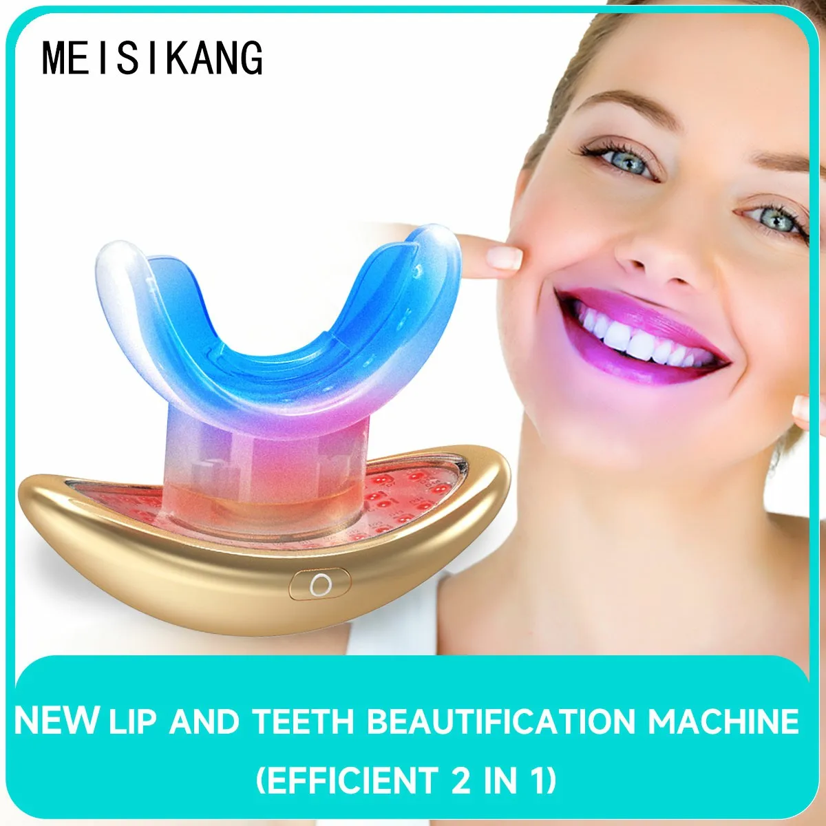 MEISIKANG New Arrival Portable LED Light Therapy Electric Teeth Whitening  Anti Wrinkles Lip Plump Device