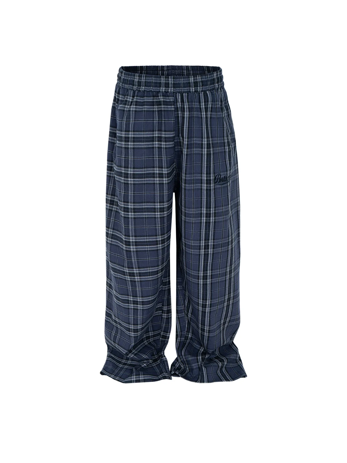 MIJKO Pantaloni lunghi scozzesi per adulti Stili giapponesi coreani europei e americani Casual alla moda