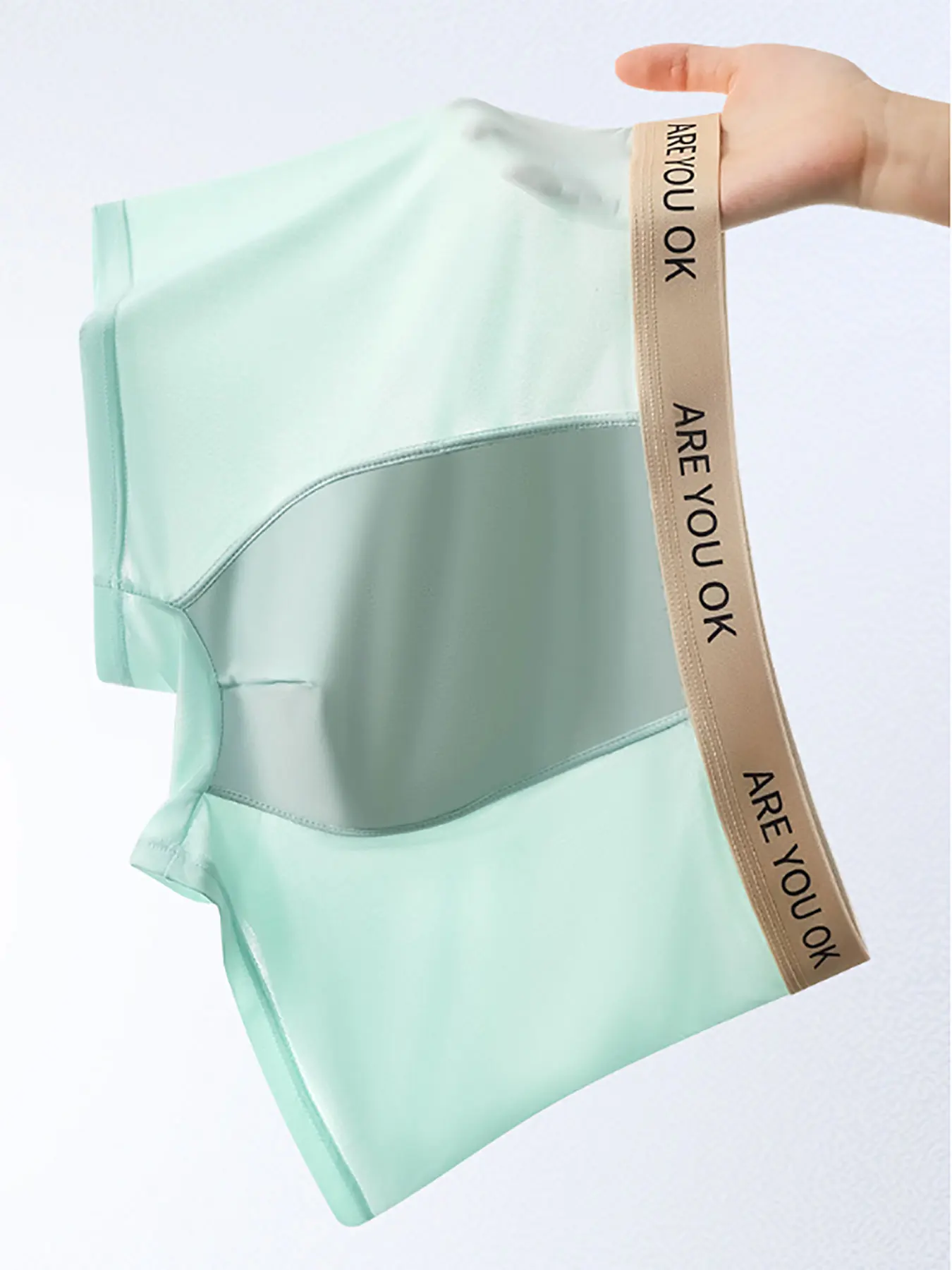 メンズアイスシルク下着5枚セット「ベアフィーリング」体験、自由に動けるコンパニオン