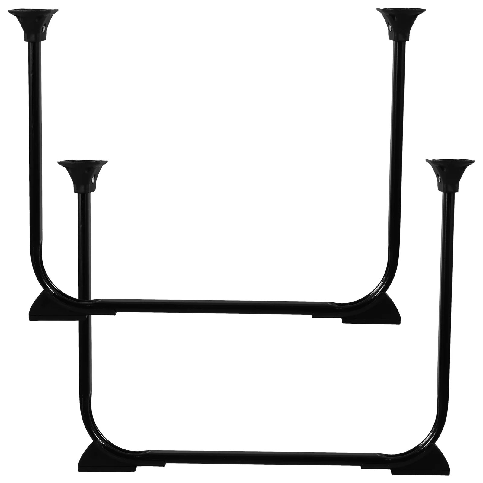 

2 Pcs Laptop Table Legs Replacement Bed Desk Folding Furniture Iron Pipe Powder Spraying