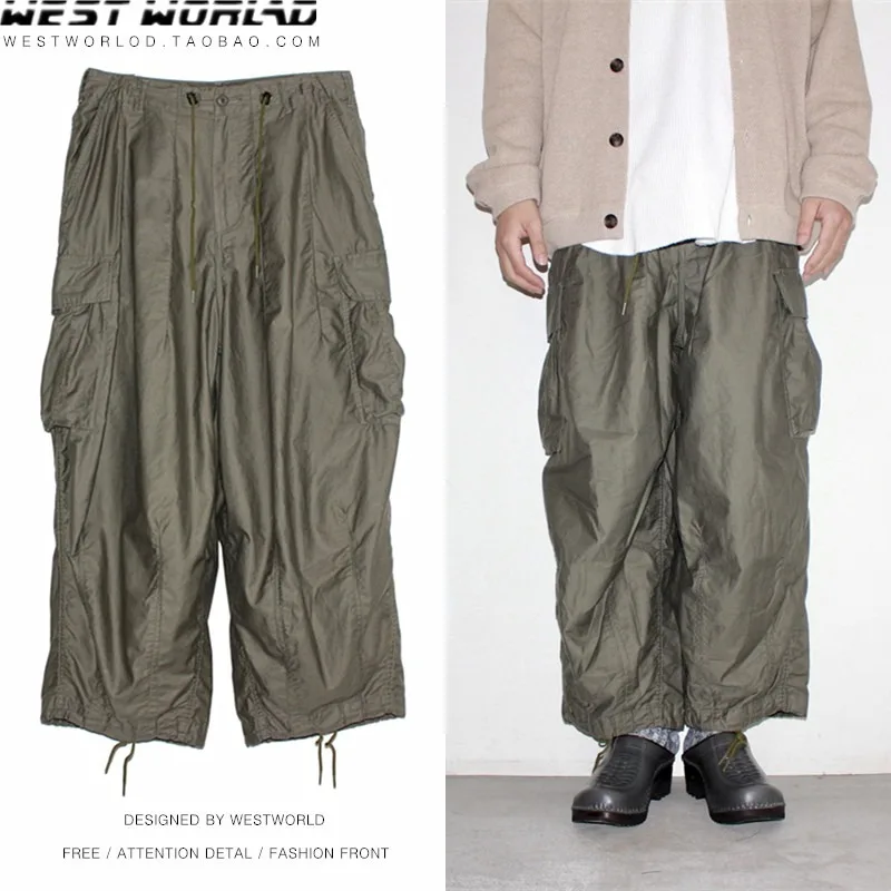 

New Arrival NEEDLES PANTS Japanese Style Wide Leg Loose Lantern Pants for Men and Women